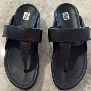 Fitflop Black Thong Sandals